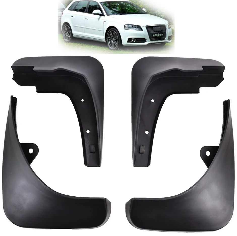 

FRONT REAR MUD FLAPS FIT FOR AUDI A3 2004-2012 SPORTBACK HATCHBACK SPLASH GUARDS 2011 2010 2009 2008 2007 2006 2005 ACCESSORIES
