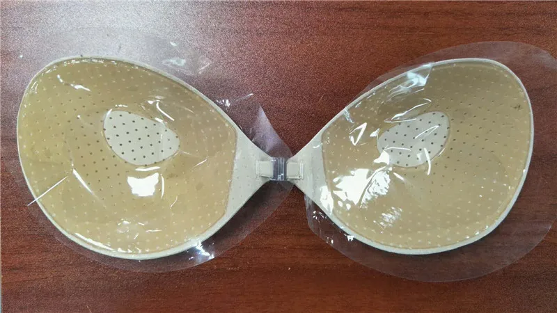 100 pcs Female Sexy Stealth Sticky Silicone Bra Self-adhesive Stick on Gel Push Up Invisible Strapless Backless Bikini Bra