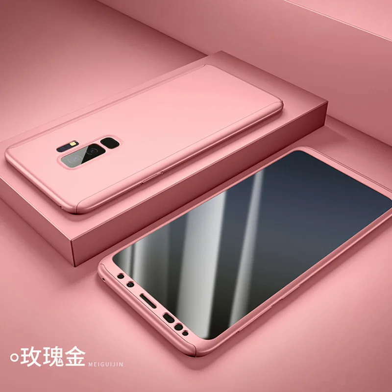 Чехол с полным покрытием 360 для Samsung J2 Pro 2018 A6 A8 Plus J4 J6 чехол задняя крышка