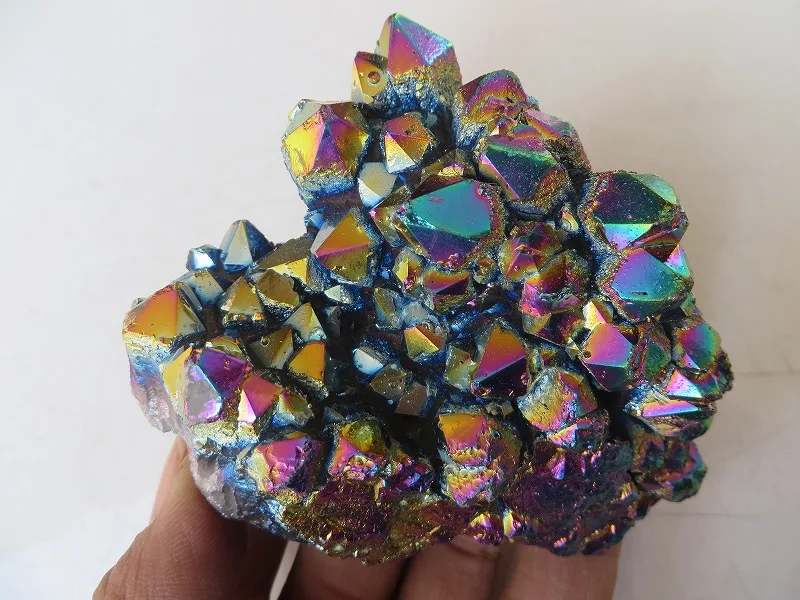 199g AA Natural More Colour QUARTZ Titanium Crystal Cluster Specimens Reiki | Дом и сад