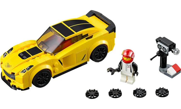 Decool R8 R18 GT Z06 Vitesse voiture de Course Jouet pour cadeaux Blocs construction FIT Technic Ville 75871 | Игрушки и хобби