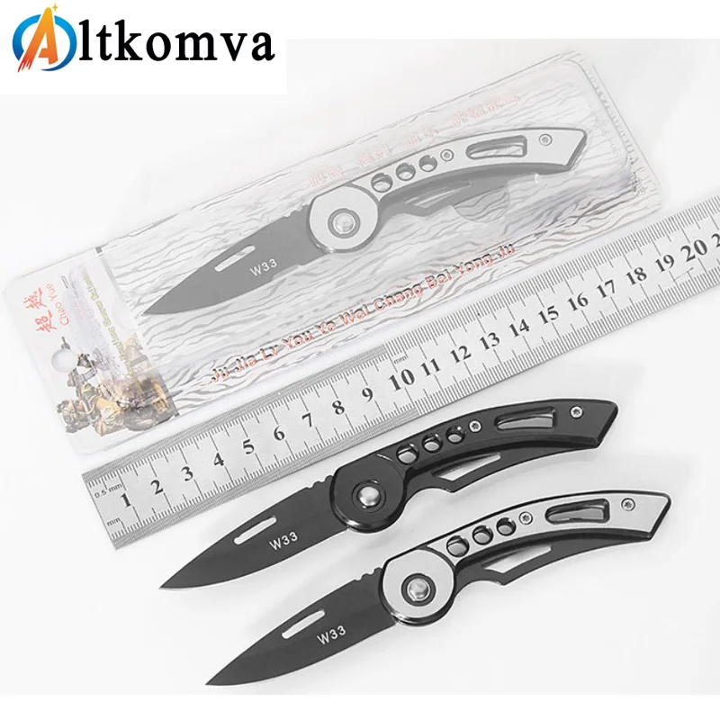 Фото Altkomva мини Походный нож для выживания с нержавеющей ручкой многофункциональные