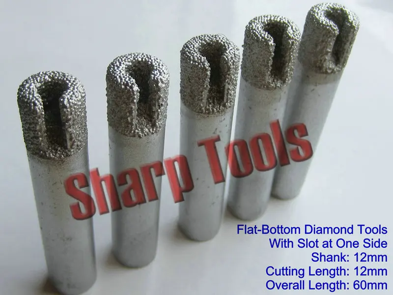 Бесплатная доставка 5 шт./лот 12 мм прочные алмазные режущие инструменты с плоским