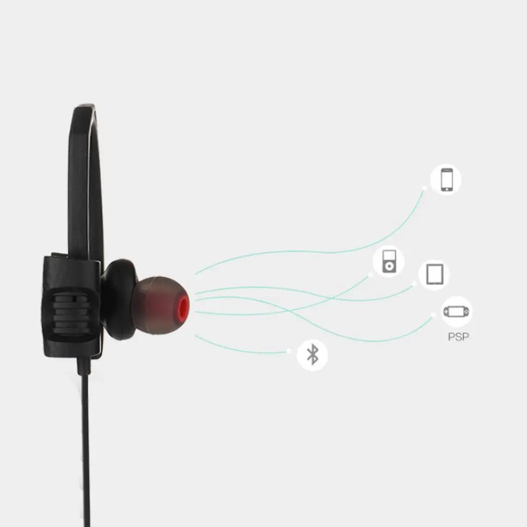 Бас наушники Лидер продаж ушные крючки Спорт бег Bluetooth для телефонов Xiaomi iPhone samsung
