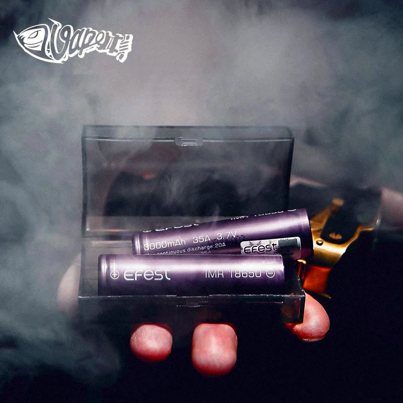 2 шт. EFEST IMR 18650 3000mah 3,7 V 35A аккумулятор фиолетовый Профессиональный Vape электронная сигарета литий-ионные аккумуляторы питания