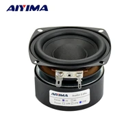 aiyima 1pcs subwoofer 3 inch 25w hifi subwoofer speaker 4 8 ohm woofer audio sound speakers bass loudspeaker square diy