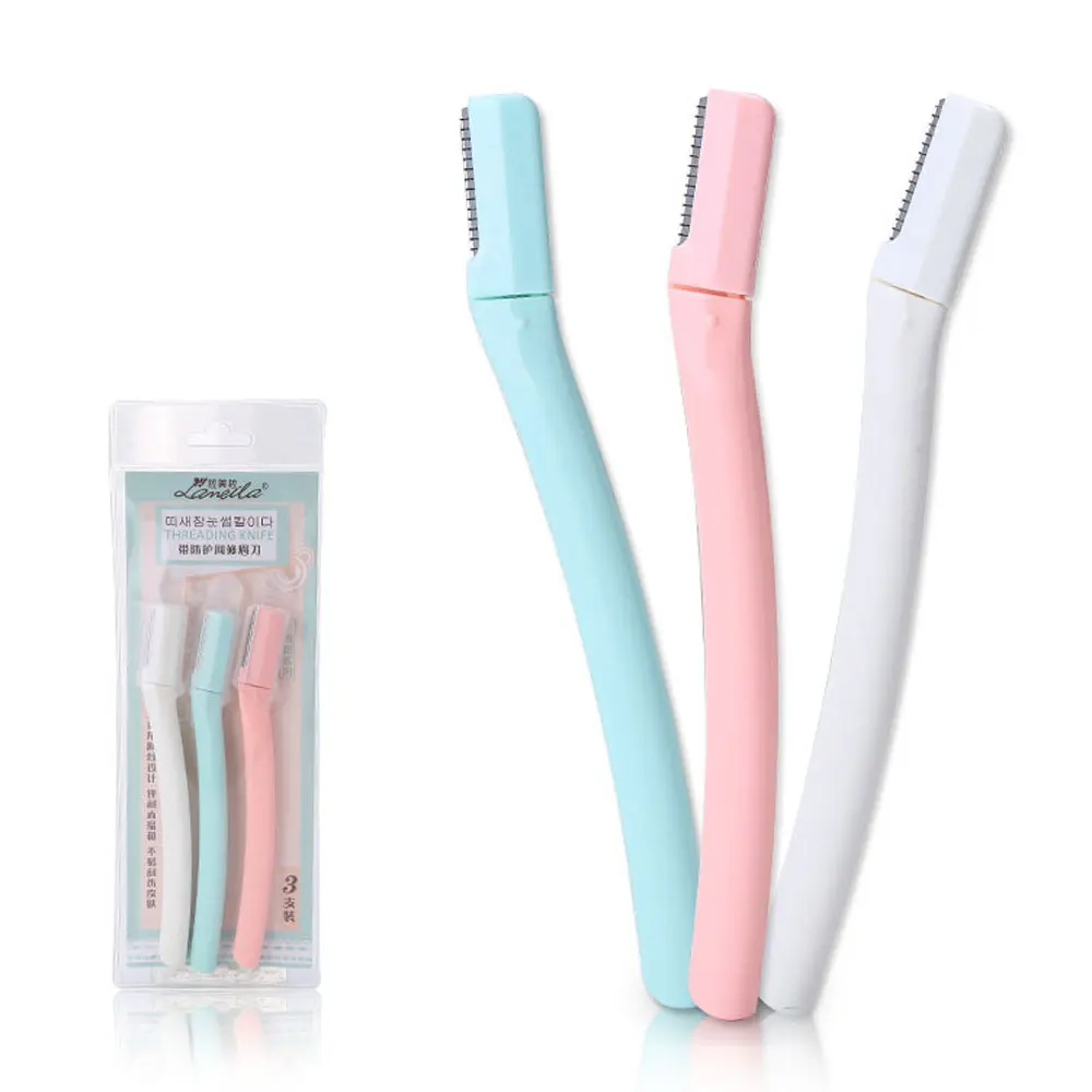 3 шт./компл. бритвы для бровей из нержавеющей стали формирования триммеры