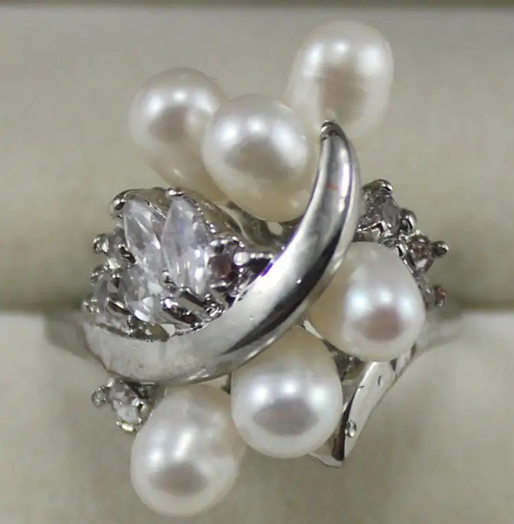 New natural FW White Pearl women gift fashion Ring | Украшения и аксессуары