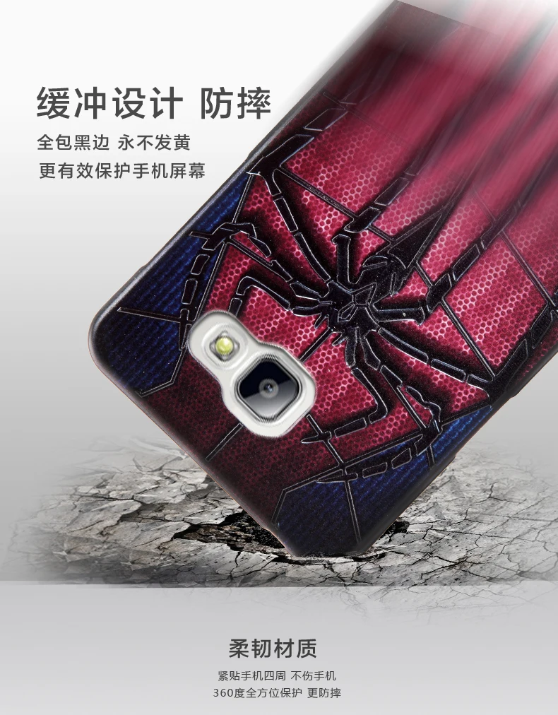 Cartoon 3D Stereo Relief Painting TPU Gel Soft Silicone back case skin cover For Samsung Galaxy A5 2016 A5+ A510 A510F A5100 |