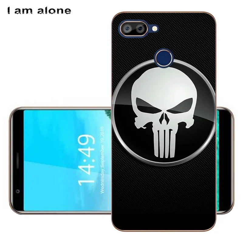 Чехлы для телефонов I am alone для Oukitel C11 Pro, 5,5 дюймов, черный мягкий термополиуретан, Модные Цветные Чехлы для мобильных телефонов Oukitel C11 Pro