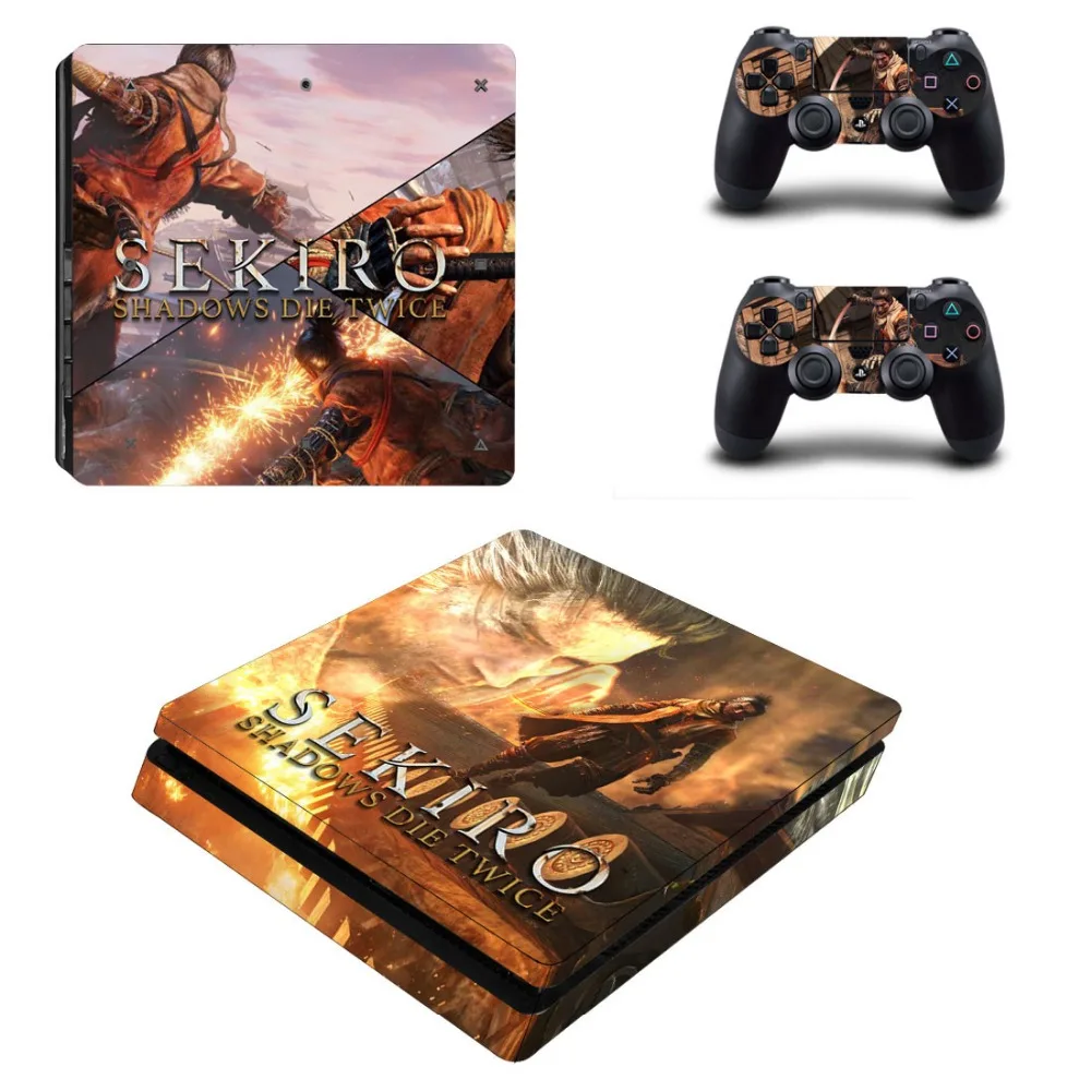 Стикеры для Playstation 4 Slim PS4 Slim консоли покрытия отличительные знаки контроллеры игры кожи Sekiro-тени Die дважды Стикеры s