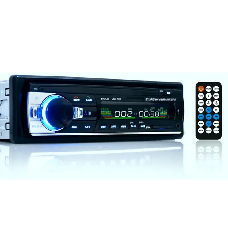 В тире 1 Din 12 стерео радио Bluetooth MP3 плеер fm-модулятор Aux Вход приемник SD USB MMC WMA