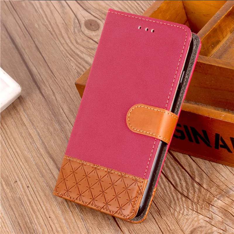 Для Xiaomi Redmi Note 4X чехол бумажник из ткани слот для карт 4 глобальная версия откидная