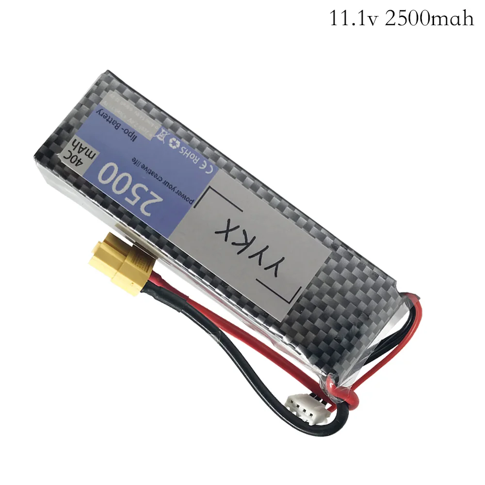 5 шт./лот совершенно новый 3s Bettery 11 1 V 2500mAh 40C MAX 60C T/xt60/jst/Банановая штепсельная вилка
