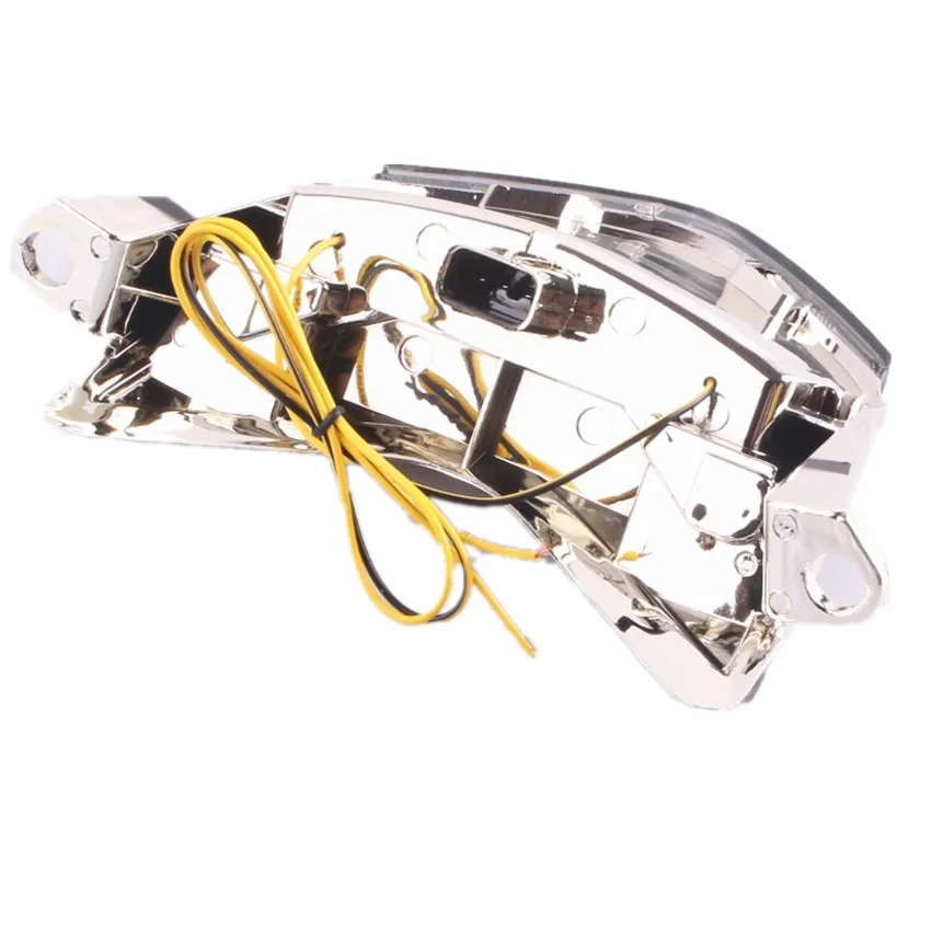 

LED Rear Turn Signals Tail Light Integrated For Kawasaki Ninja ZX10R 2006-2007 ZX6R 2005-2006 Smoke