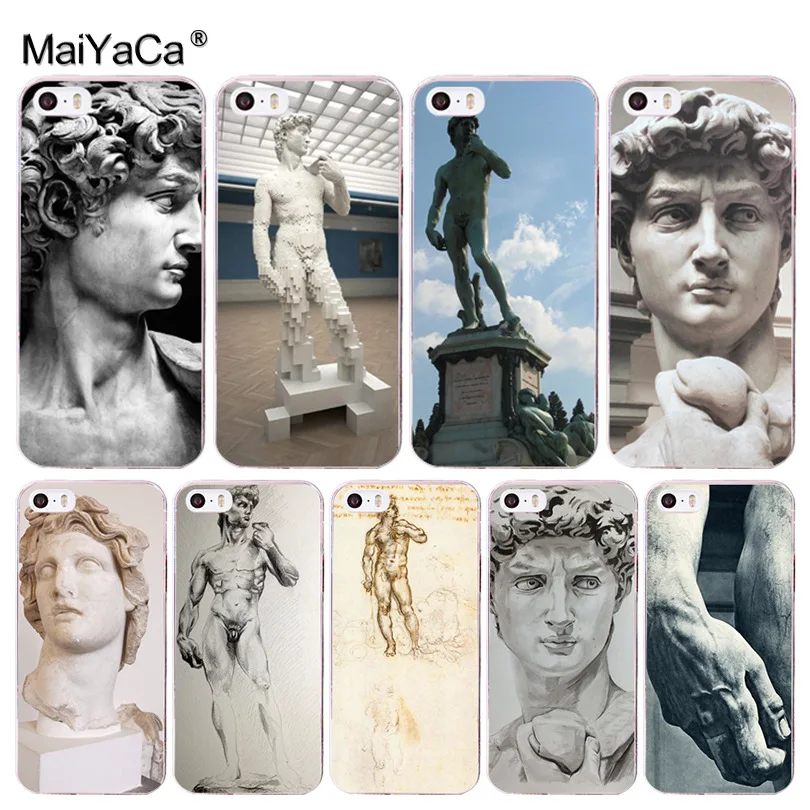 MaiYaCa статуя микеланжело Давид прекрасный телефон аксессуары чехол для Apple iPhone 8 7 6