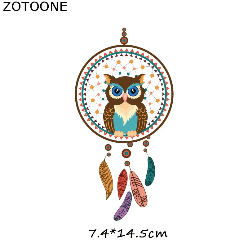 122 ZOTOONE/милые нашивки с героями мультфильмов «железные Совы», «сделай сам» для детей, футболки, платья, свитера, термопереводная нашивка, одежда, термопресс - Цвет: 122