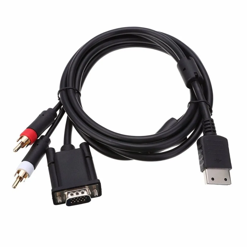FZQWEG кабель для SEGA Dreamcast VGA Высокое разрешение RCA Звуковой адаптер HD коробка PAL