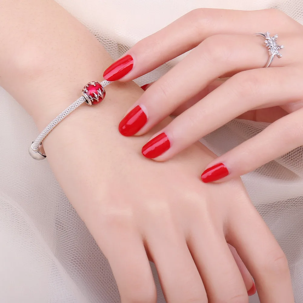 Jewelrypalace стерлингового серебра 925 Семья Бонд Pueple Мурано Стекло бисер Подвески Fit