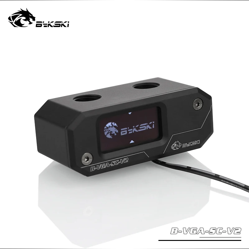 Temperature Monitor Bykski полное покрытие GPU водоблок для MSI RTX 2080 GAMING X TRIO видеокарта RGB/RBW N-MS2080TRIO-X - Цвет лезвия: Temperature Monitor