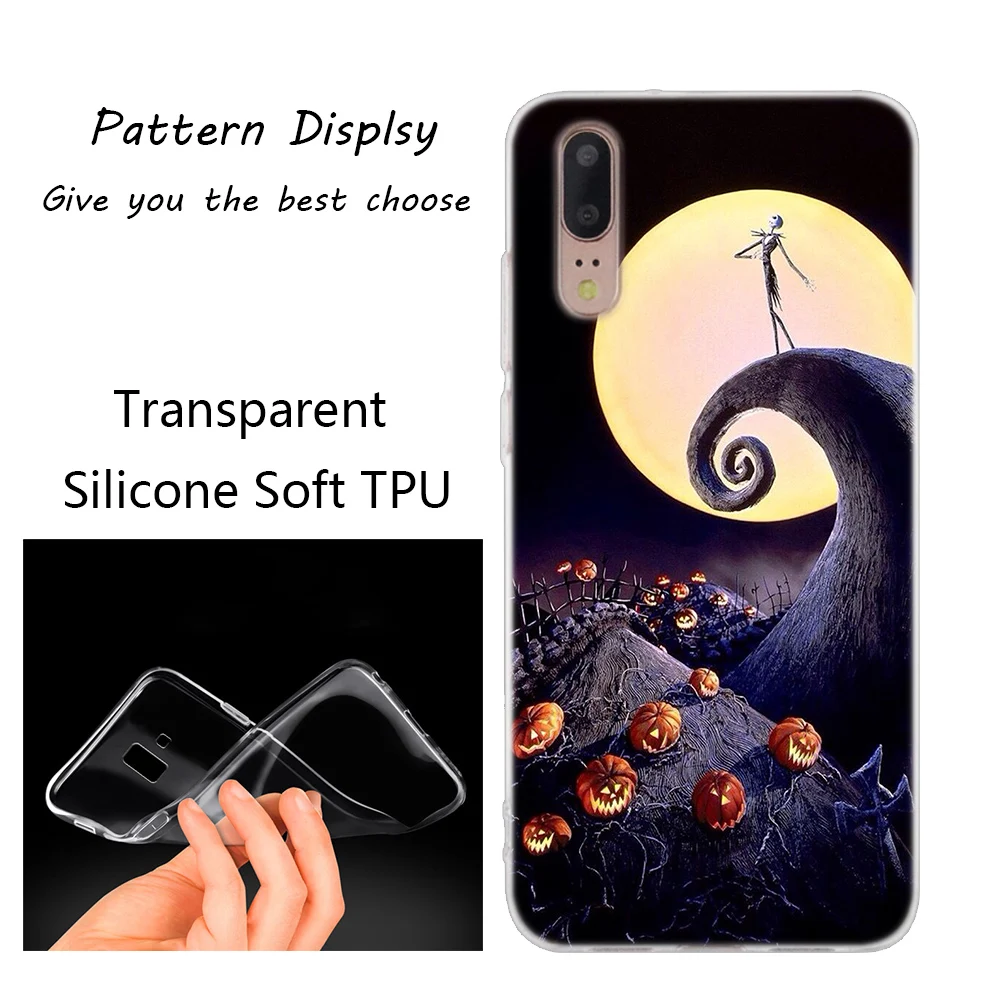 Мягкий силиконовый чехол Jack skellington для huawei P30 P20 P10 P9 P8 Lite P30 P20 Pro Mini P Smart Plus Модный чехол