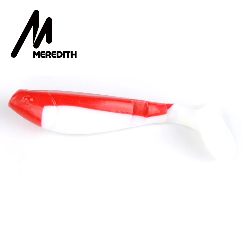MEREDITH, 13 см, 25,8 г, 12 шт. в наборе, 3 снасти для хищников, мягкие пластиковые джиг-головки, приманки для щуки, мягкие приманки для рыбалки - Цвет: A