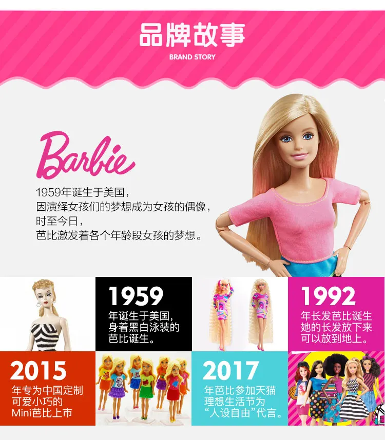 Genuine Top Brand Holiday Barbie Barbie Dolls for Girls Original Barbie Dolls Birthday Gift Girl Toy CHR76