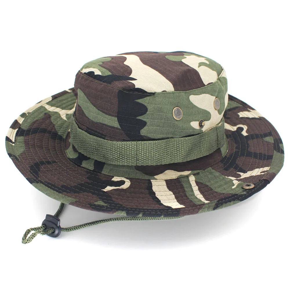 Green Camouflage Doal уличная Классическая Армейская Кепка, шапка для рыбалки, походная солнцезащитная Кепка в стиле джунглей для мужчин и женщин, камуфляжная Военная Кепка - Цвет: Green Camouflage