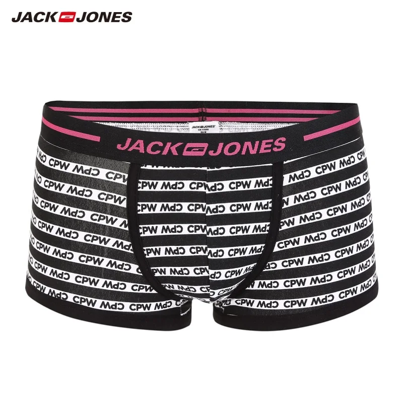 JackJones Мужской стрейч хлопок контрастные буквы печати нижнее белье боксеры шорты