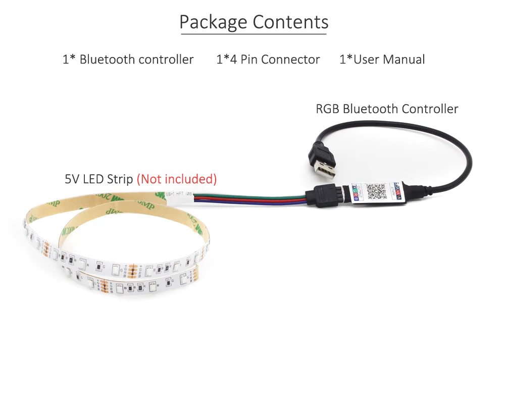 Bluetooth светодиодный контроллер USB RGB 5 в 12 В 24 В DC мини приложение умный музыкальный контроллер IOS Android телефон беспроводной ИК 24 ключ контроллер