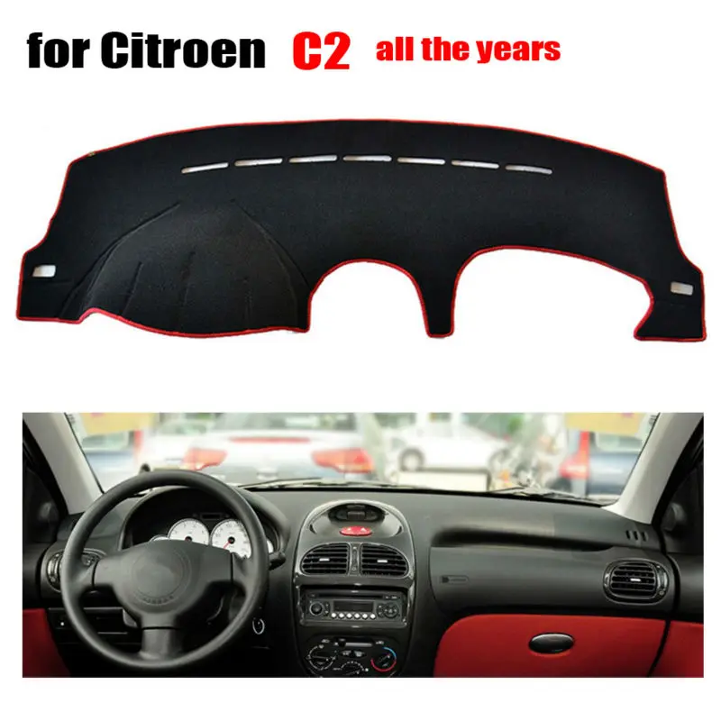 Чехлы для приборной панели автомобиля коврик Citroen C2 все годы левого руля
