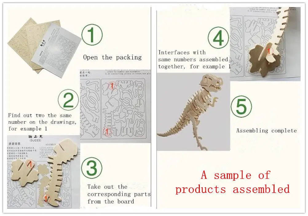 Новая сборка Сделай Сам обучающая игрушка 3D деревянная модель паззлы