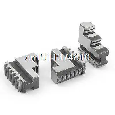 

3 Pcs 8mm Width Slot Lathe Hard Inside Chuck Jaws Gray