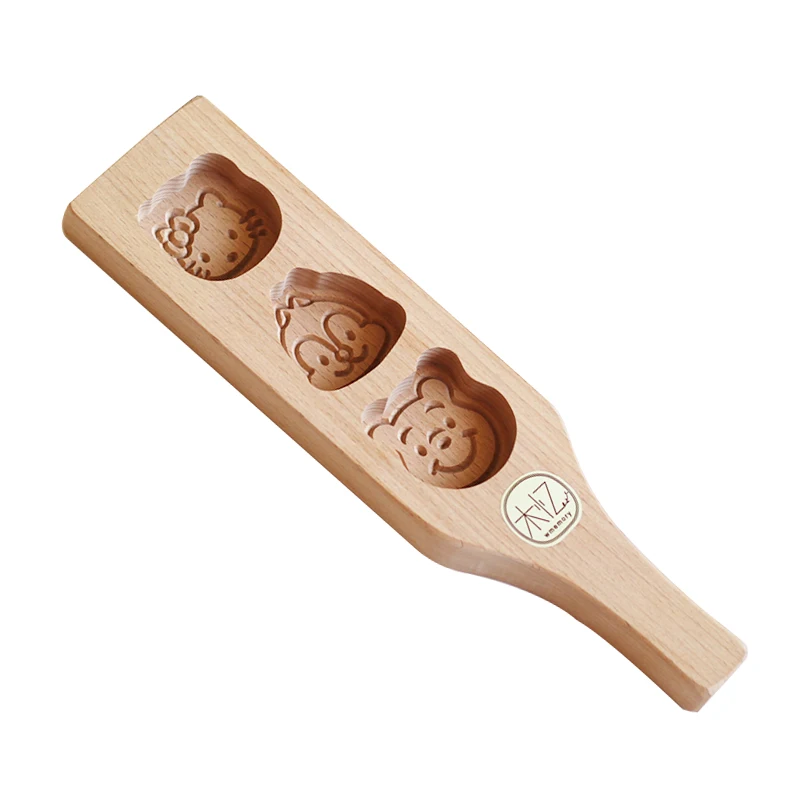 Ручной работы мультфильм Бук деревянная форма для выпечки лунных тортов