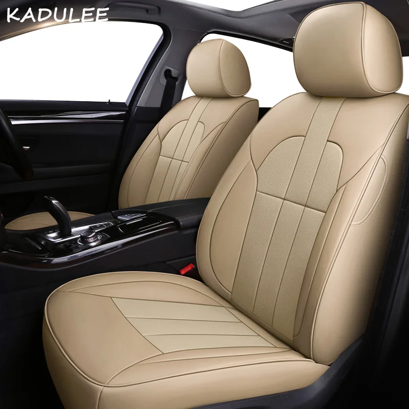 3 Kadulee кожаный чехол автокресла для Renault Koleos Megane CC Лагуна широта Fluence, Scenic талисман защитное покрытие автомобильного сиденья - Название цвета: 3