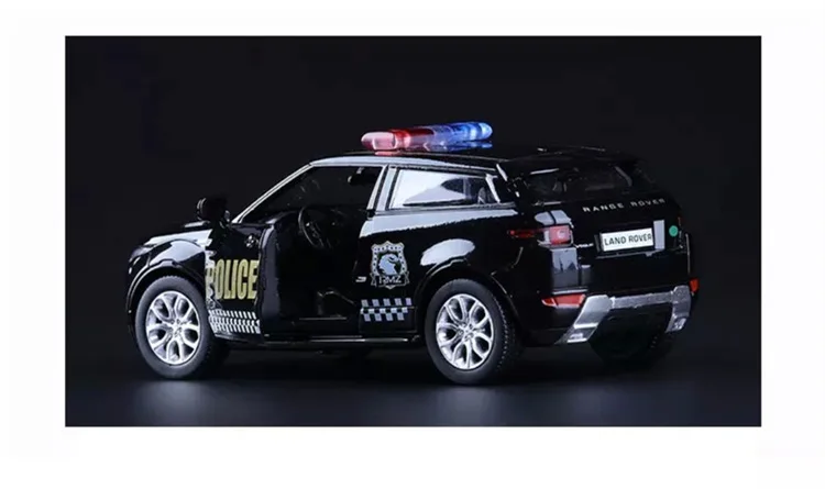 Точная имитация эксклюзивный Diecasts& Toy транспортные средства: RMZ городской автомобиль Стайлинг Evoque SUV Police CCar 1:36 сплав модель тяните назад Автомобили