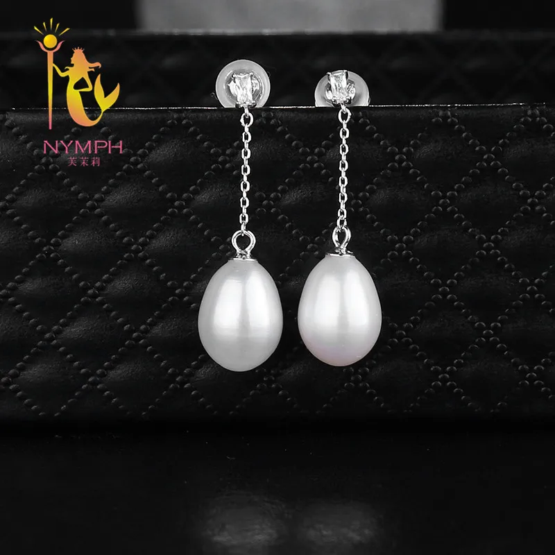 NYMPH длинные серьги женские свадебные жемчужные ювелирные изделия 925 пробы