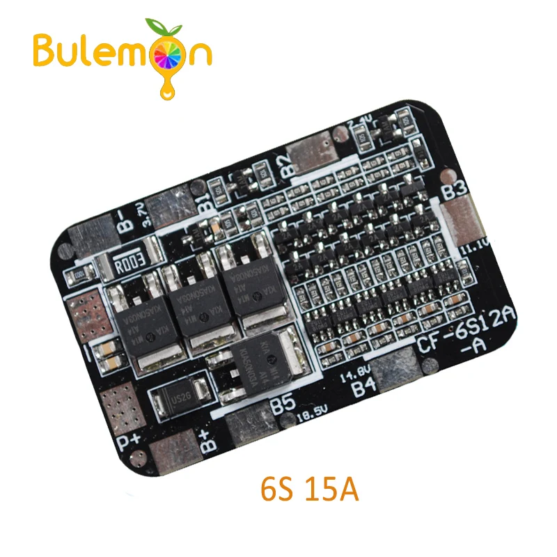 Умная электроника 6S 15A 25 2 V PCB плата защиты BMS для 6 пакетов 18650 литий ионных
