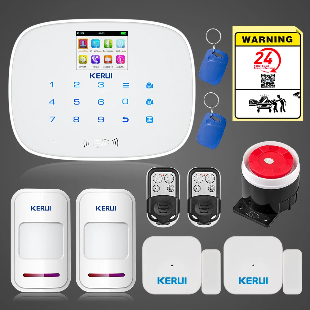 KERUI G19 GSM беспроводной Alarma костюмы домашняя система безопасности дверной датчик
