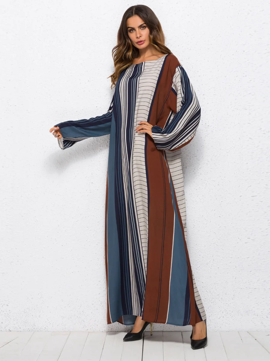 Большие размеры модные мусульманские Абайи арабский Средневосточный хит цвет