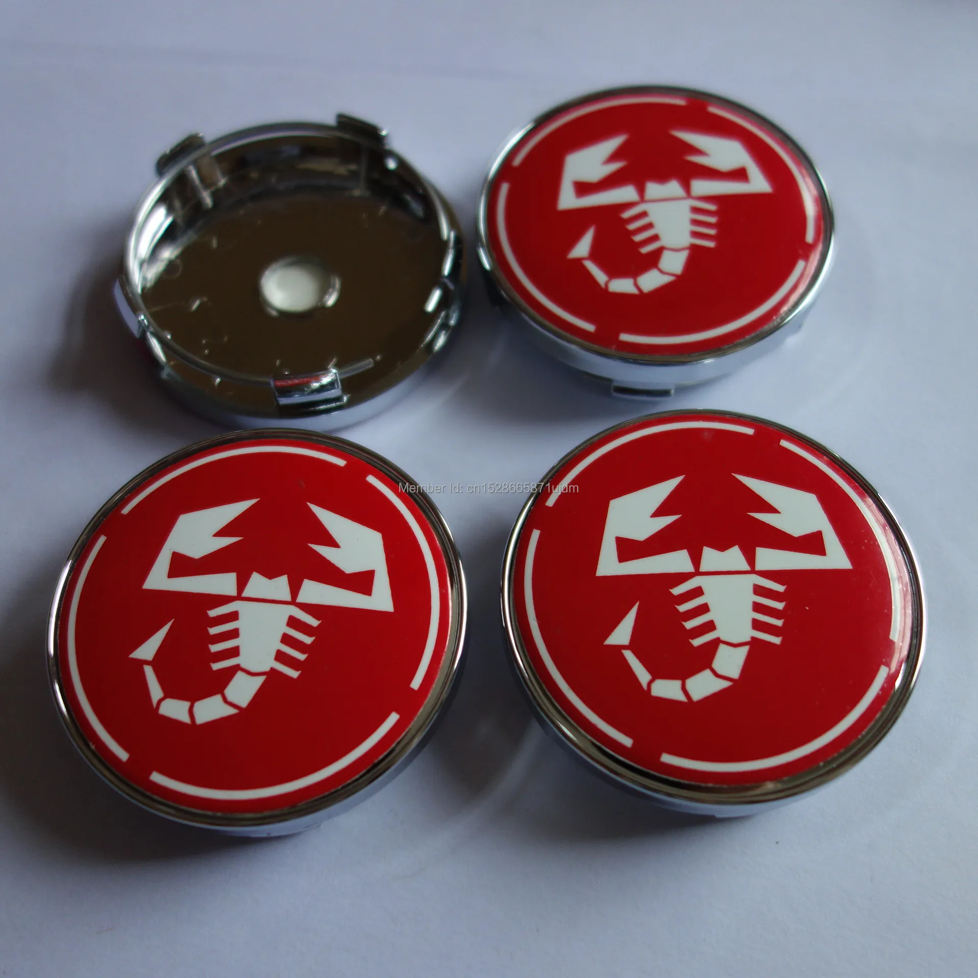4pcs 60mm 500 5CC Scorpion Badge Emblem Car Wheel Center Hub Rim Caps Cover | Автомобили и мотоциклы