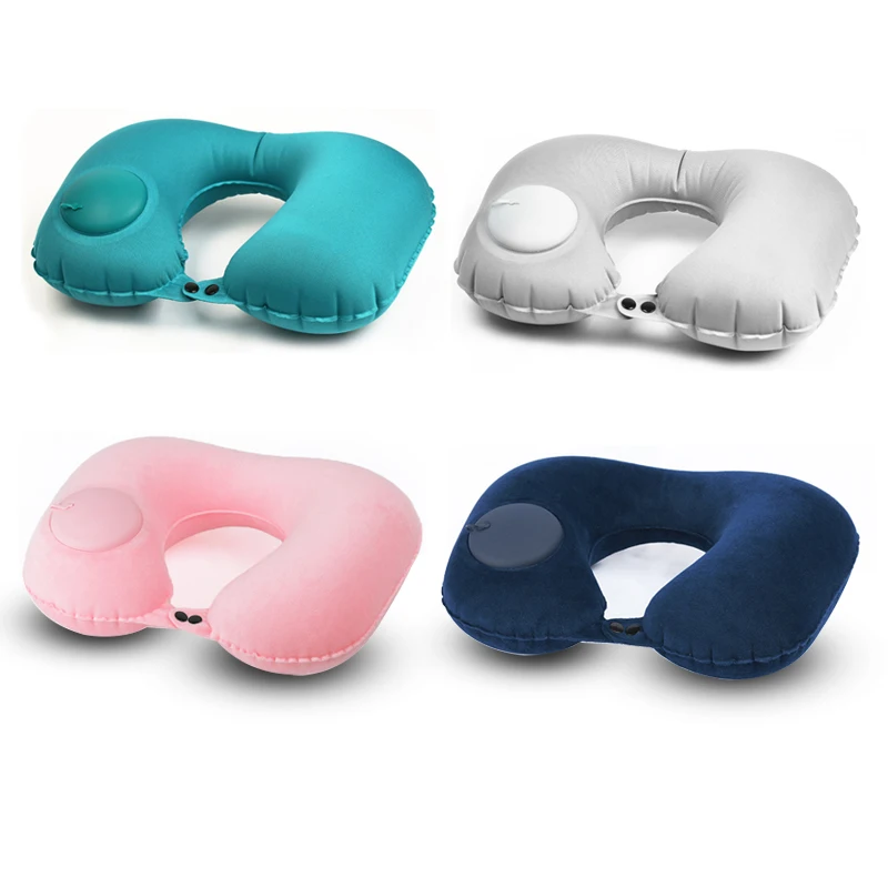 Надувная подушка для шеи u образная путешествий удобные аксессуары отдыха на шее
