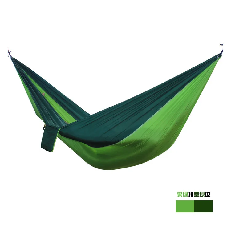 hammock color 2 человек Портативный парашюта гамак Открытый выживания кемпинг гамаки сад отдыха и путешествий двойной Подвесные качели 270 см x 140 см - Цвет: hammock color
