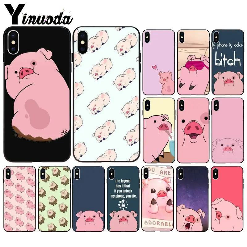 Yinuoda мультфильм аниме Гравитация Фолс поросенок умный чехол черный мягкий для