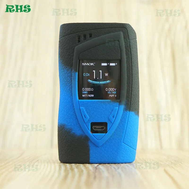 black blue 1 шт. RHS тенденции силиконовые Защитный чехол крышка рукав кожи Щит Стикеры для курения Devilkin 225 Вт - Цвет: black blue