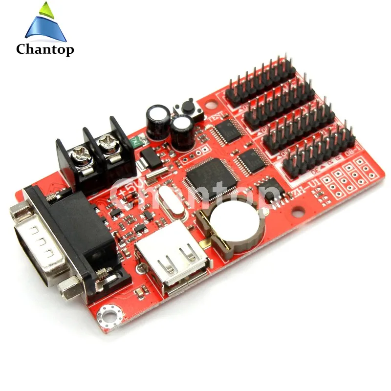 Бесплатная доставка флэш-контроллер USB + rs232 1024*48 пикселей U-диск беспроводной p10