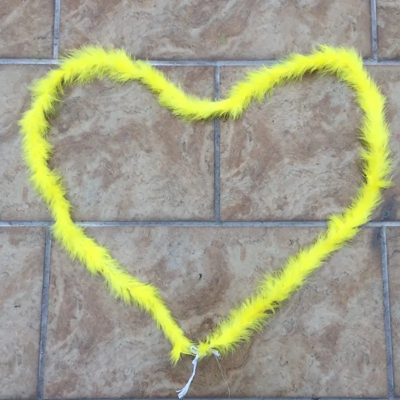 Свадебное боа из перьев цыпленка 2 ярда нарядное платье марабу украшения для