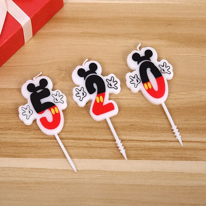 1 шт. мини (0-9) Цифровые свечи на день рождения Топпер для торта С Днем Рождения