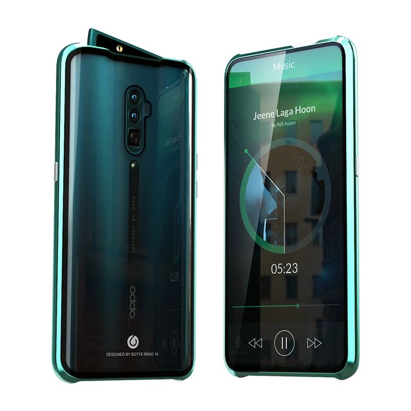 360 полный защитный чехол для OPPO Reno 10X Zoom 10 металлический магнитный бампер передний сенсорный задний стеклянный чехол OPPO Reno 10X Zoom чехол s