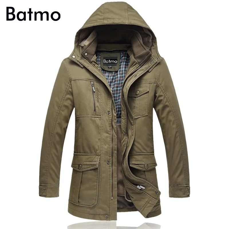 Batmo 2018 Новое поступление зимние высококачественные толстые куртки с капюшоном